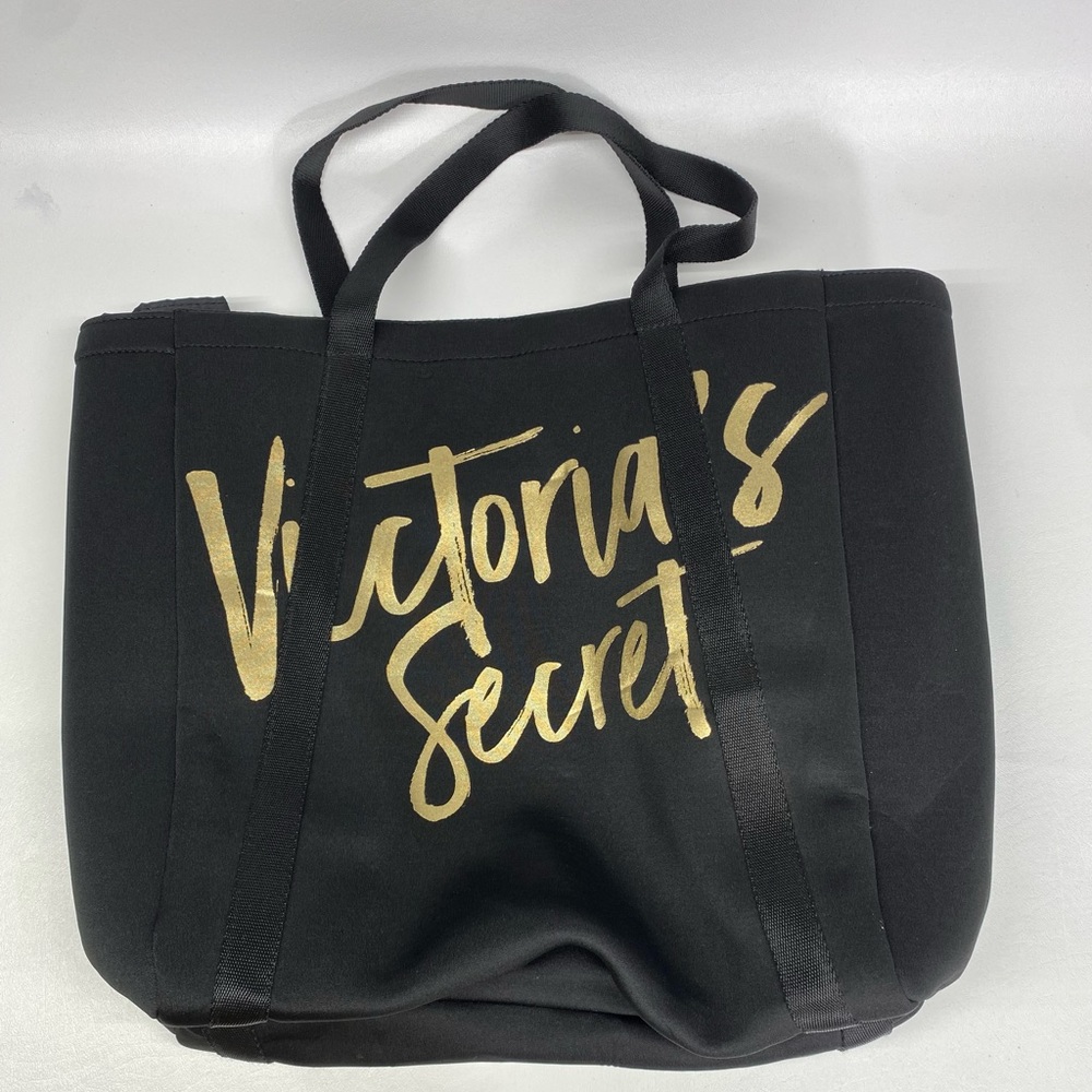 Victoria’s Secret Large Black w/Gold Insulated Tote Bag.